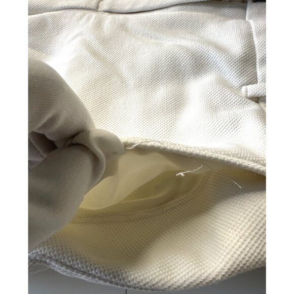 White House Black Market The Boot White Textured Flare Pants Size 4 - Picture 4 of 16